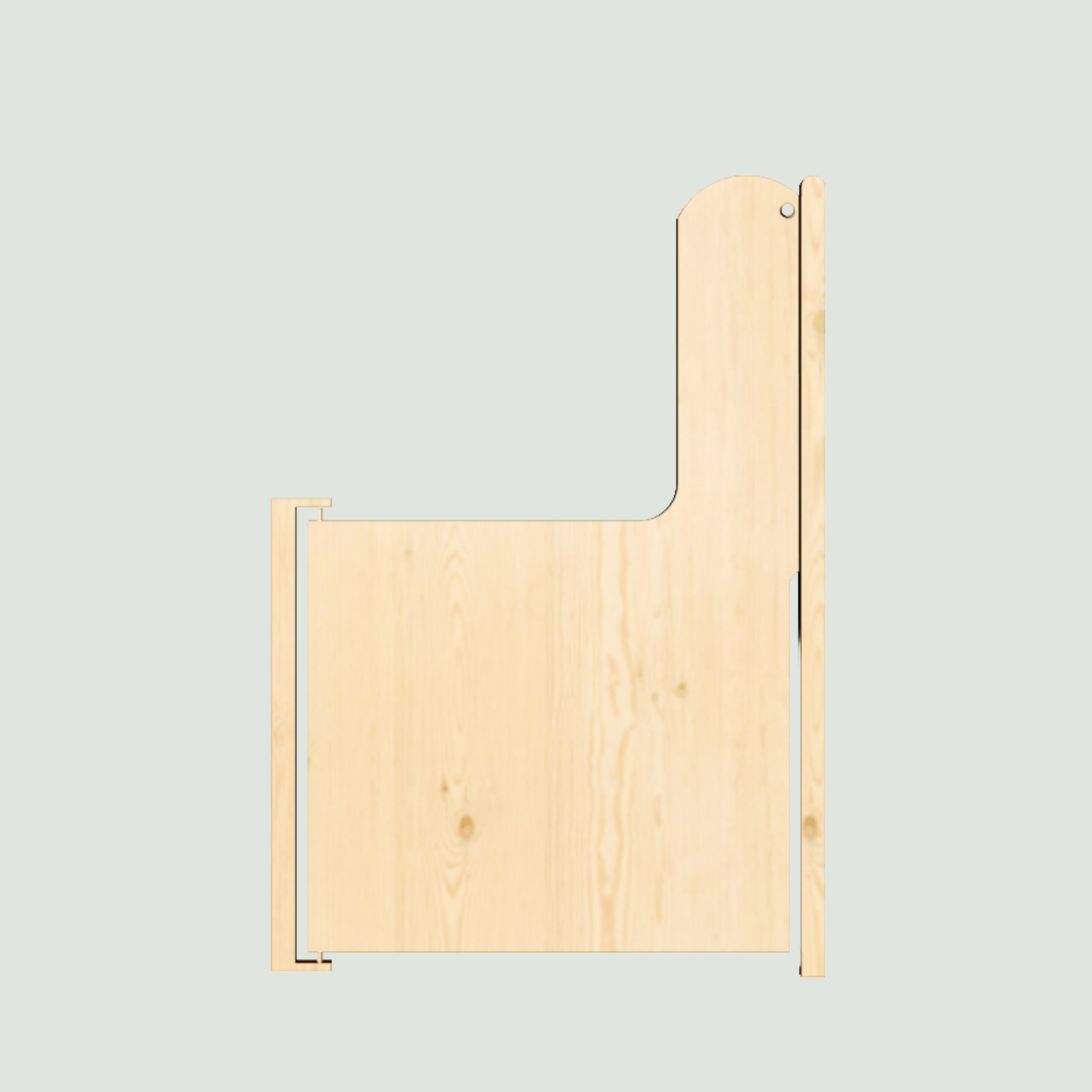 Portillon droit plein