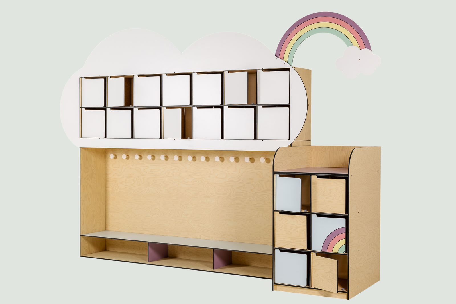 Vestiaire compact nuage