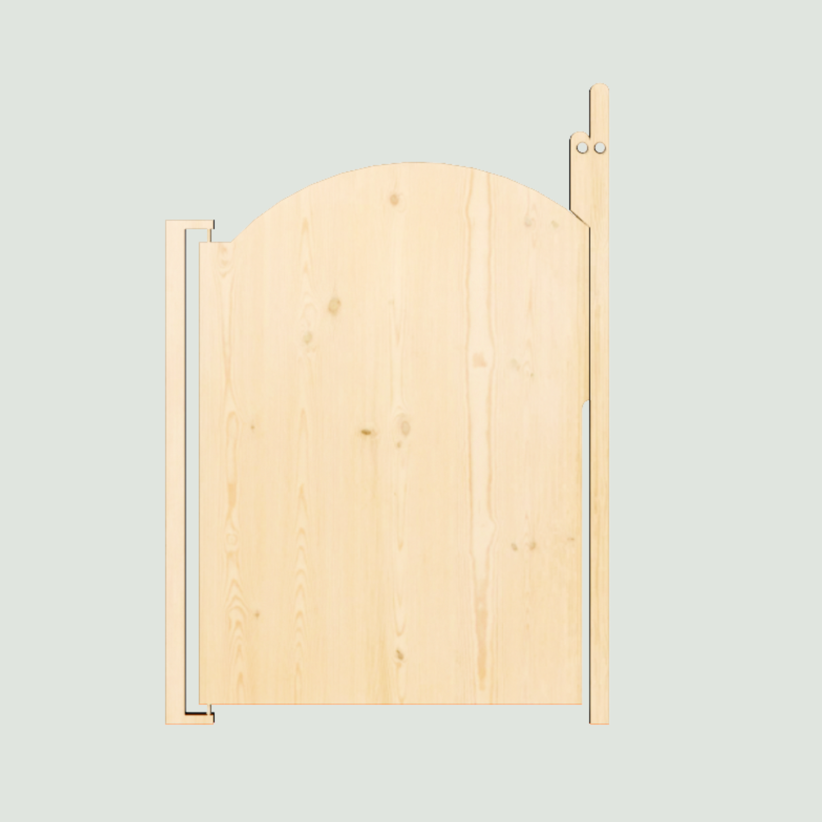 Portillon arrondi plein